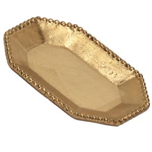 Design Shop Gold Beaded Tray