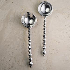 Design Shop Aluminum Beaded Server S/2