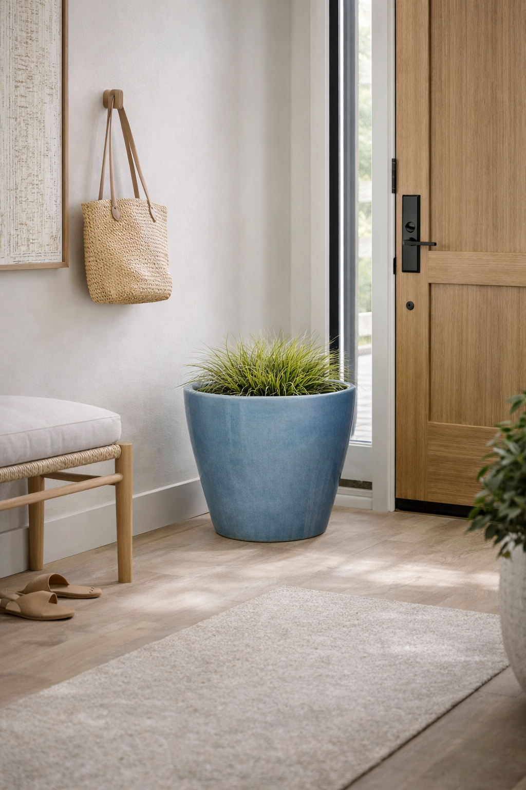 Design Shop Denim Vaso Round Tapered Planter 19"