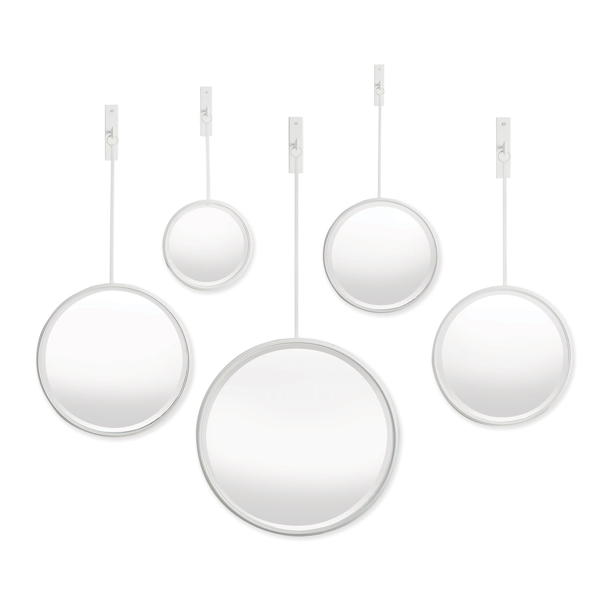 Design Shop Maison Noir Pendulum Mirrors, Set Of 5