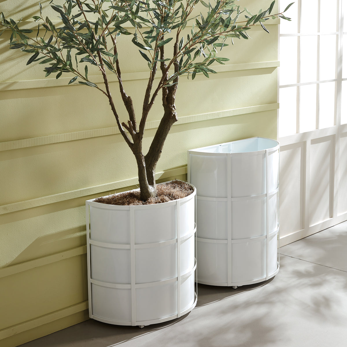 Design Shop Fremont Demilune Planter Short