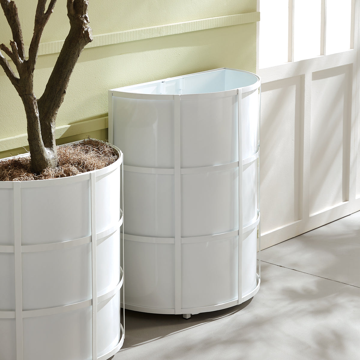Design Shop Fremont Demilune Planter Tall