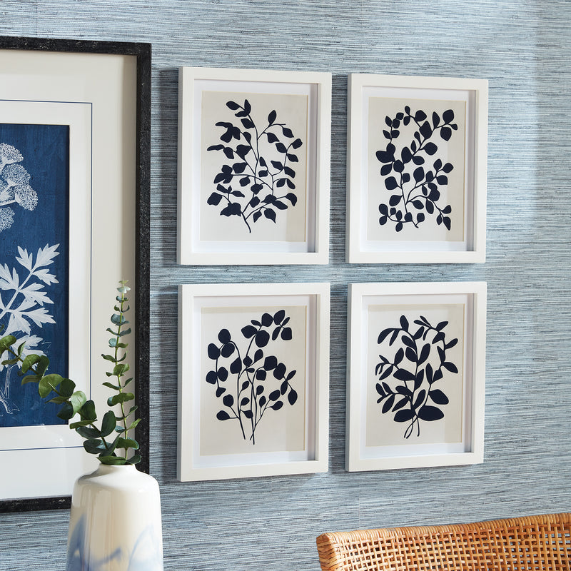 Design Shop Leafy Vine Prints, Set Of 4