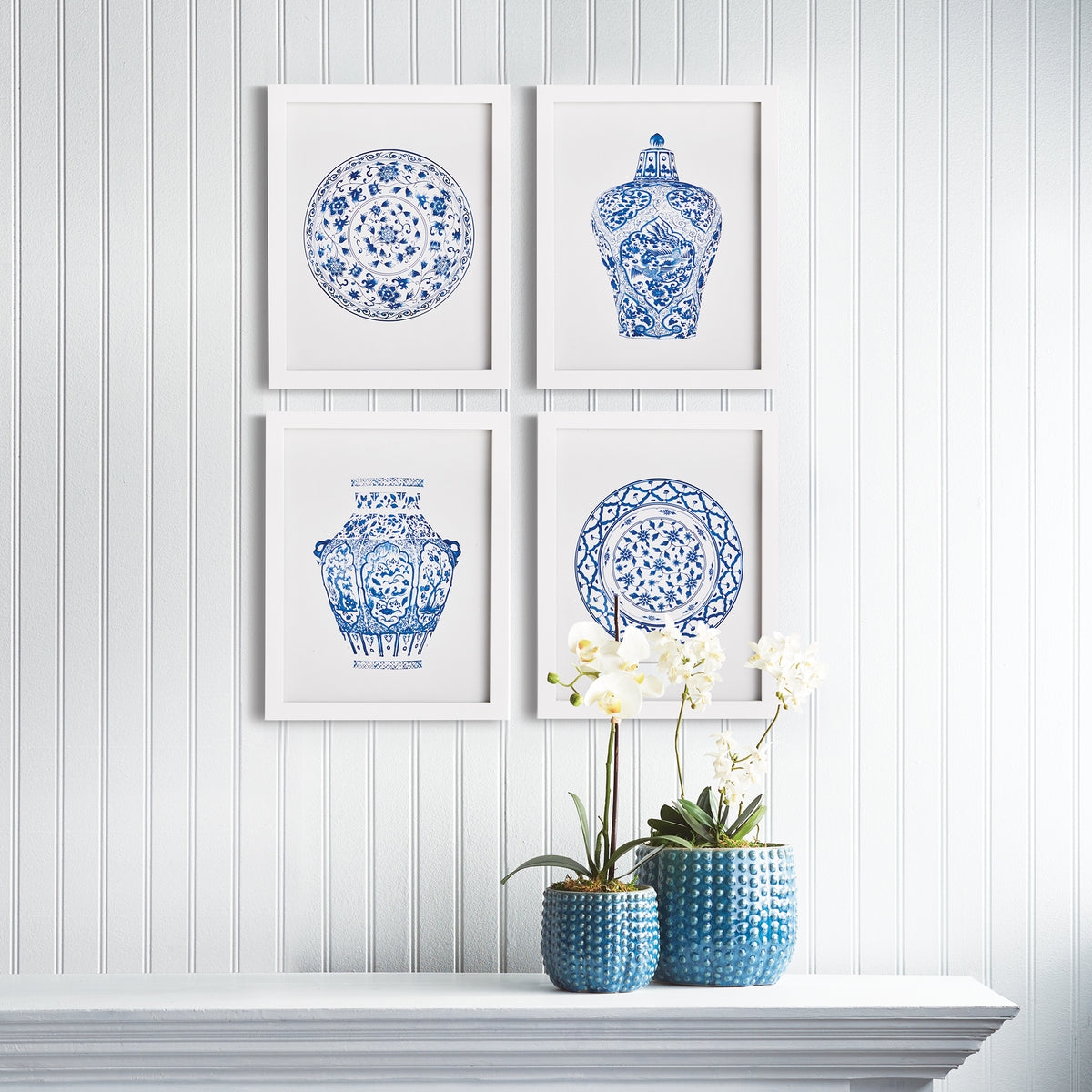 Design Shop Dynasty Petite Prints, Set Of 4