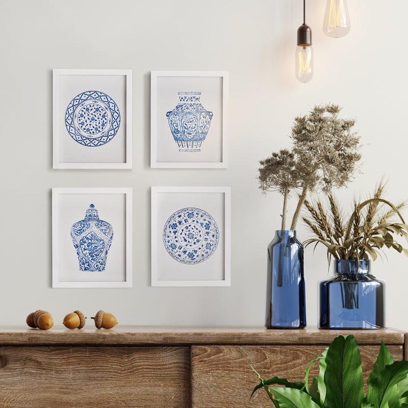 Design Shop Dynasty Petite Prints, Set Of 4