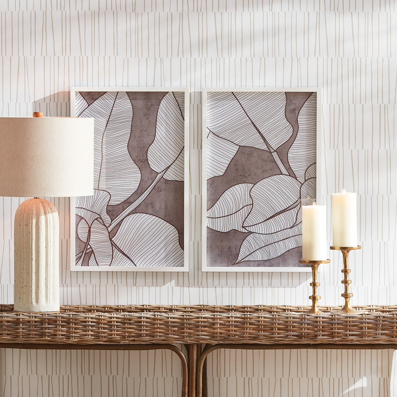 Design Shop Palm Leaf Prints, Set Of 2