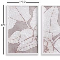 Design Shop Palm Leaf Prints, Set Of 2