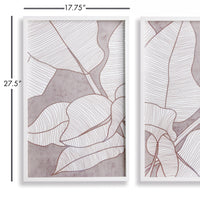 Design Shop Palm Leaf Prints, Set Of 2