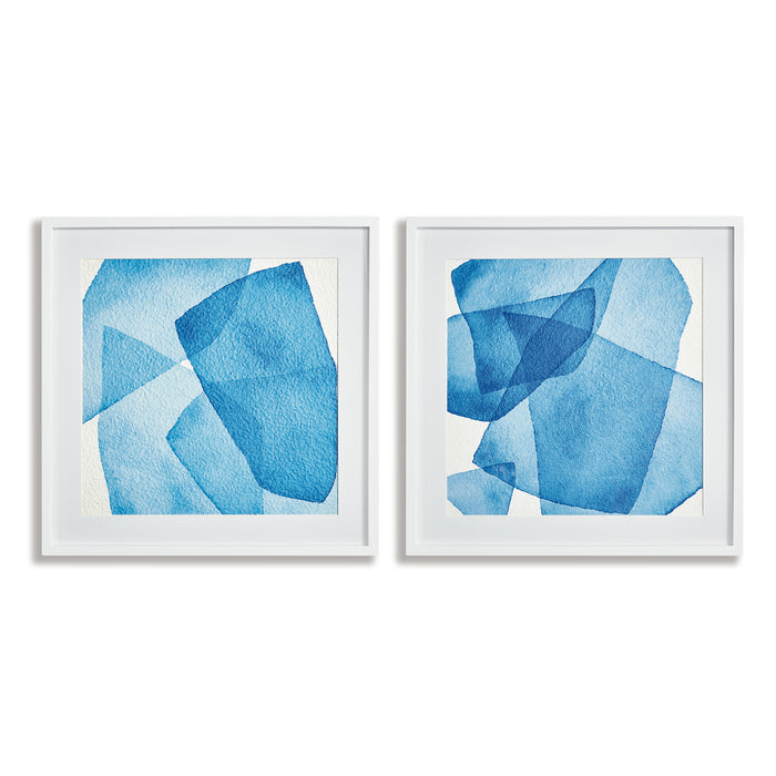 Design Shop Abstract Watercolor Prints, Set Of 2