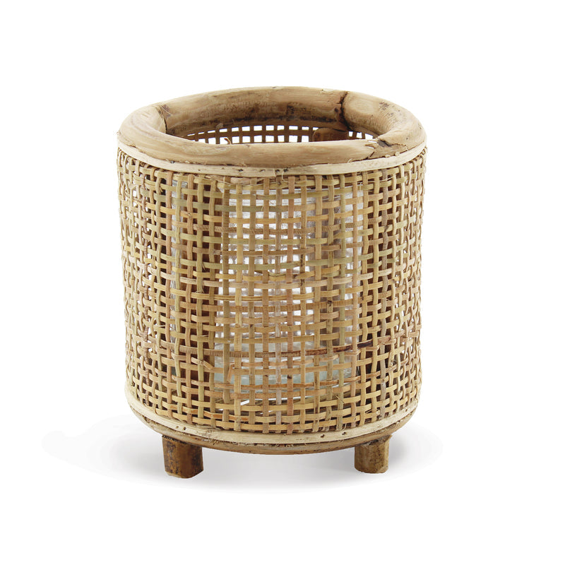 Design Shop Raya Rattan Hurricane Candle Holder 6.5"