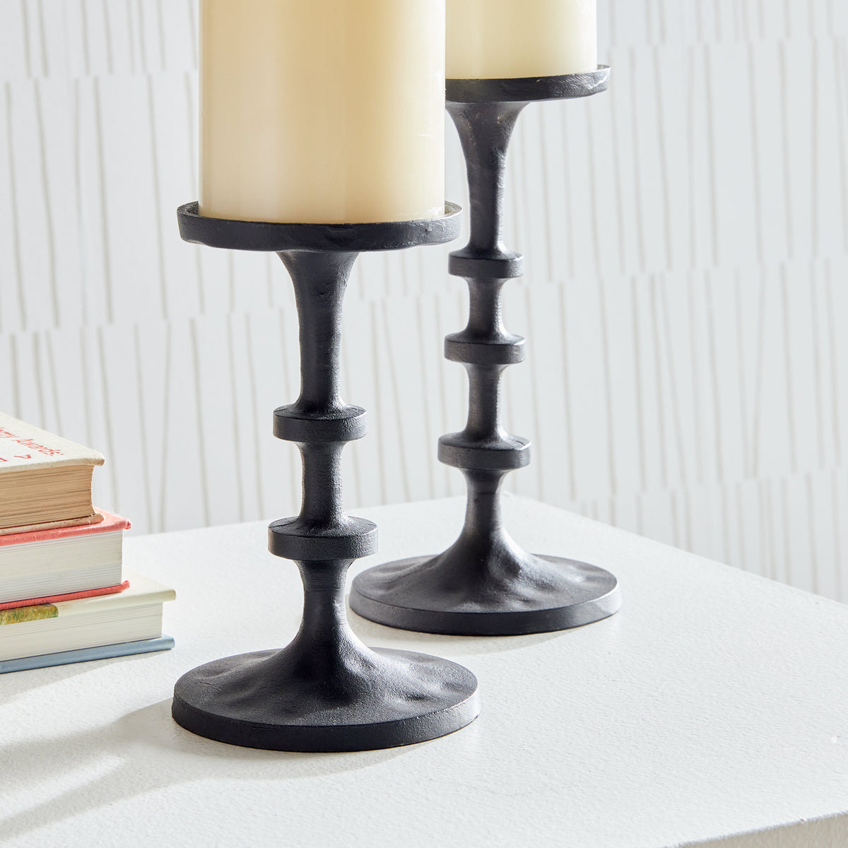 Design Shop Abacus Petite Candle Stands, Set Of 2