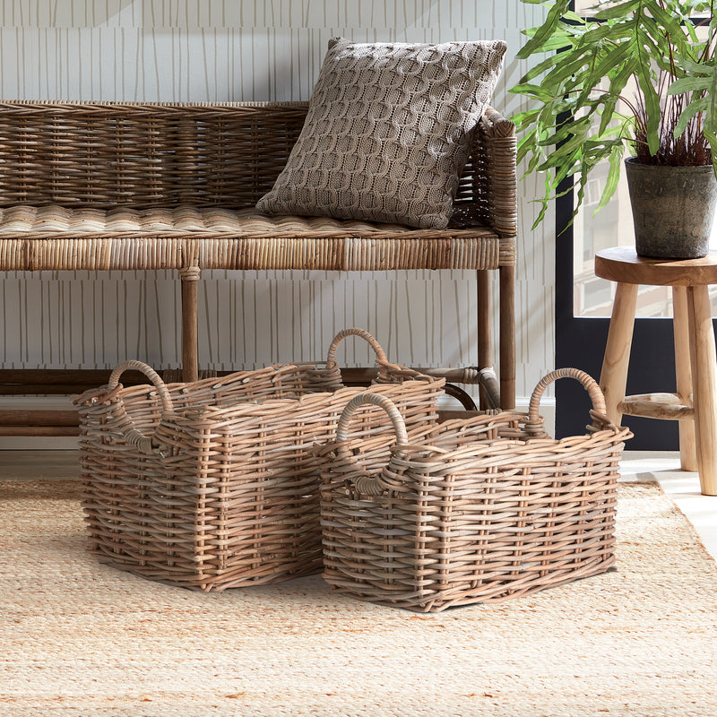 Design Shop Normandy Halo Rectangular Baskets, Set Of 2