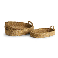 Design Shop Seagrass Oval Trays, Set Of 3