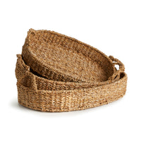 Design Shop Seagrass Oval Trays, Set Of 3