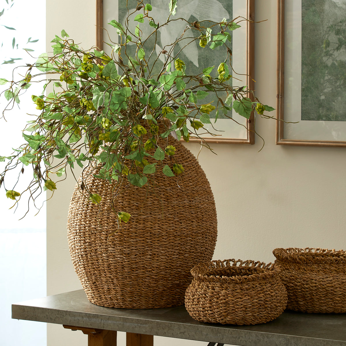 Design Shop Seagrass Teardrop Vase