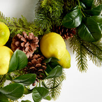 Design Shop Lemon & Mixed Botanicals Wreath 26"
