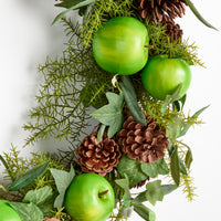 Design Shop Apple & Mixed Botanicals Wreath 24"