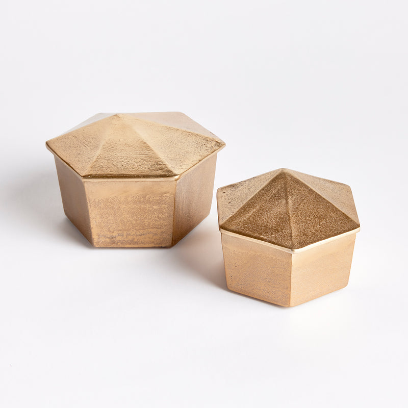 Design Shop Luca Lidded Boxes, Set Of 2