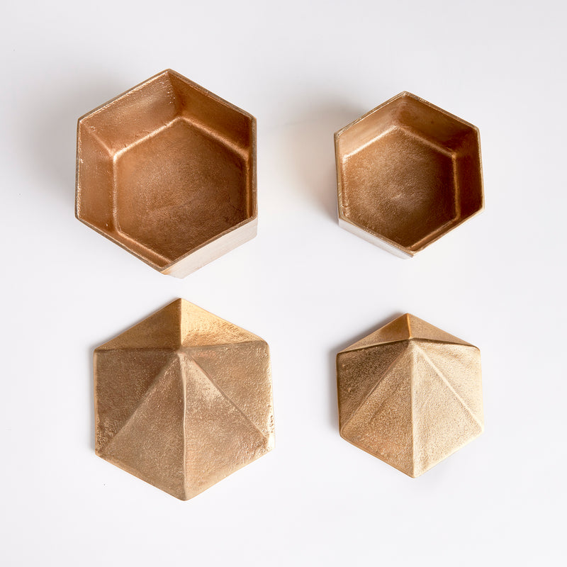 Design Shop Luca Lidded Boxes, Set Of 2