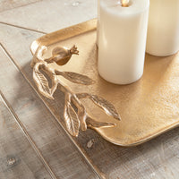 Design Shop Pomegranate Branch Decorative Trays, Set Of 2