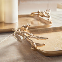 Design Shop Pomegranate Branch Decorative Trays, Set Of 2