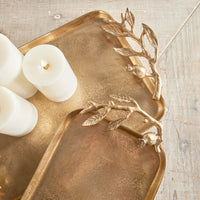 Design Shop Pomegranate Branch Decorative Trays, Set Of 2