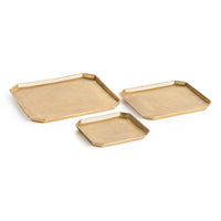 Design Shop Dezi Square Serving Trays, Set Of 3