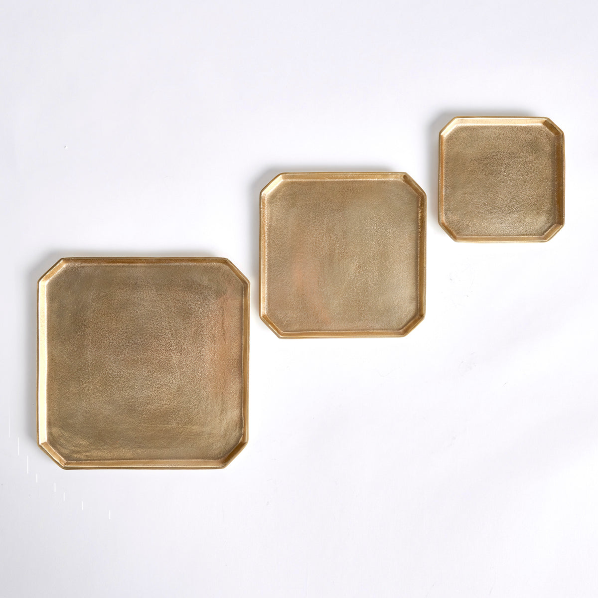 Design Shop Dezi Square Serving Trays, Set Of 3
