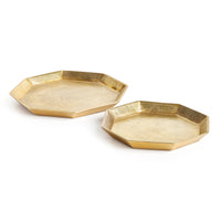 Design Shop Dezi Octagonal Serving Trays, Set Of 2