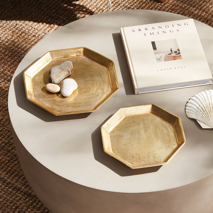 Design Shop Dezi Octagonal Serving Trays, Set Of 2