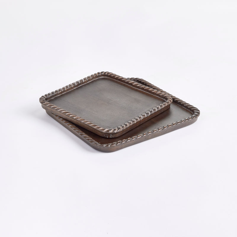Design Shop Langley Square Trays, Set Of 2