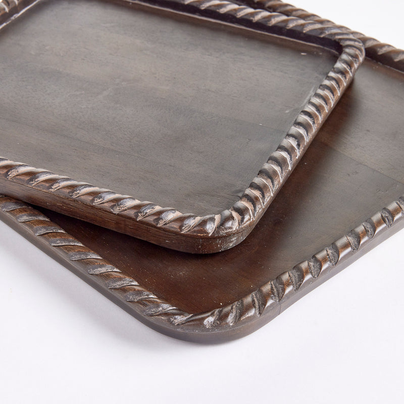 Design Shop Langley Square Trays, Set Of 2