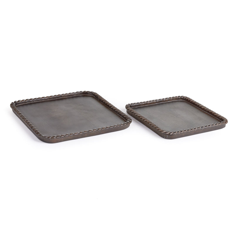 Design Shop Langley Square Trays, Set Of 2