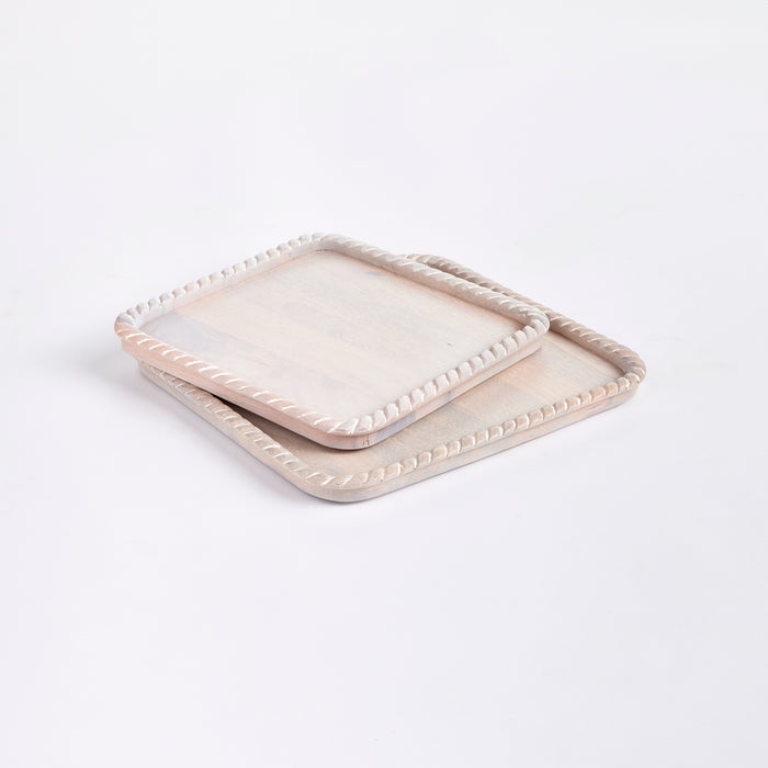 Design Shop Langley Square Trays, Set Of 2