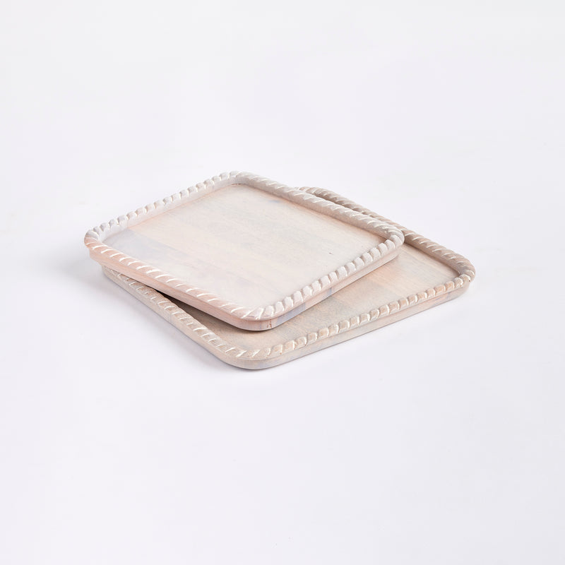 Design Shop Langley Square Trays, Set Of 2
