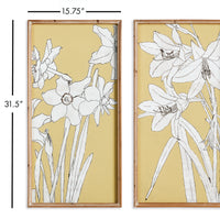 Design Shop Flowering Amaryllis Prints, Set Of 2