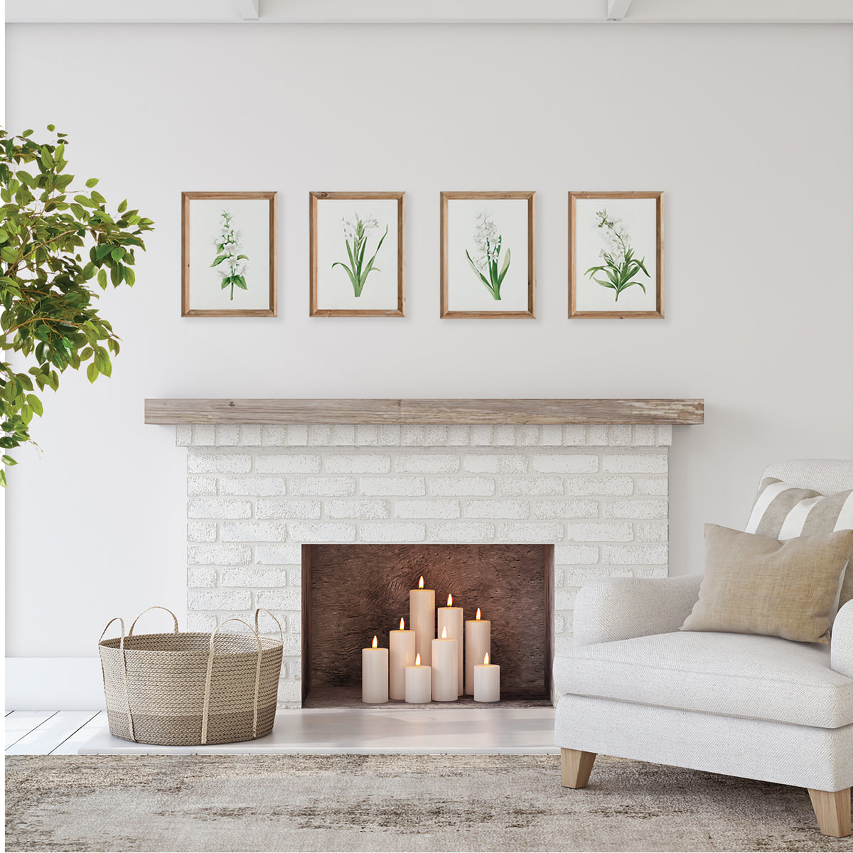 Design Shop Garden Bloom Prints, Set Of 4