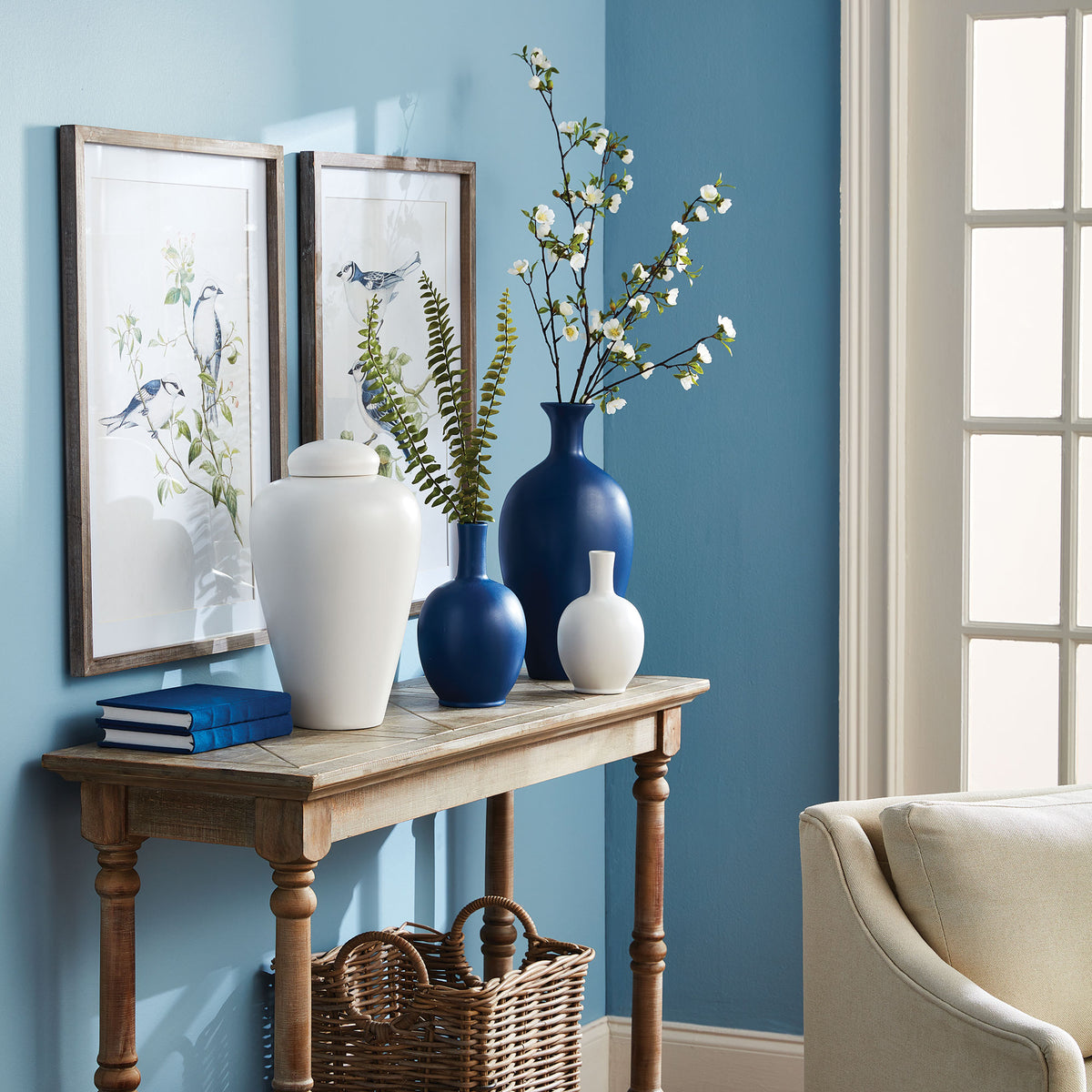 Design Shop Blue Birds Prints, Set Of 4