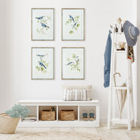 Design Shop Blue Birds Prints, Set Of 4