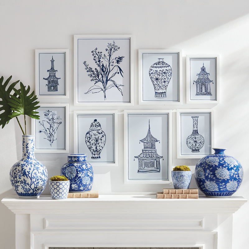 Design Shop Chinoiserie Gallery, Set Of 8