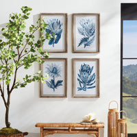 Design Shop Indigo Protea Prints, Set Of 4