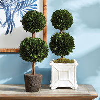 Design Shop Boxwood Double Sphere Topiary Drop-In 20"