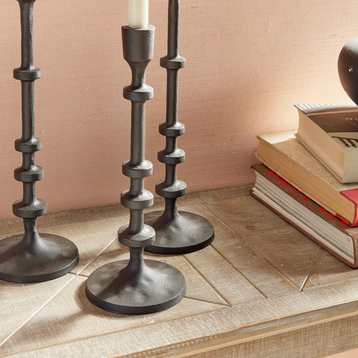 Design Shop Abacus Taper Holders, Set Of 3