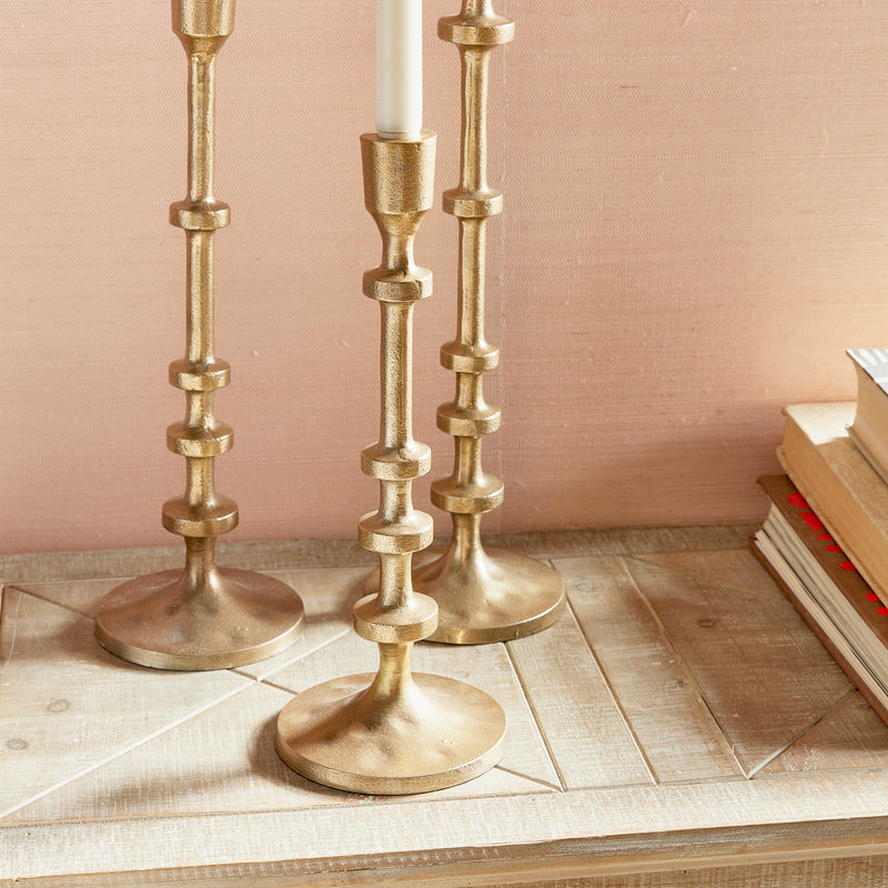 Design Shop Abacus Taper Holders, Set Of 3