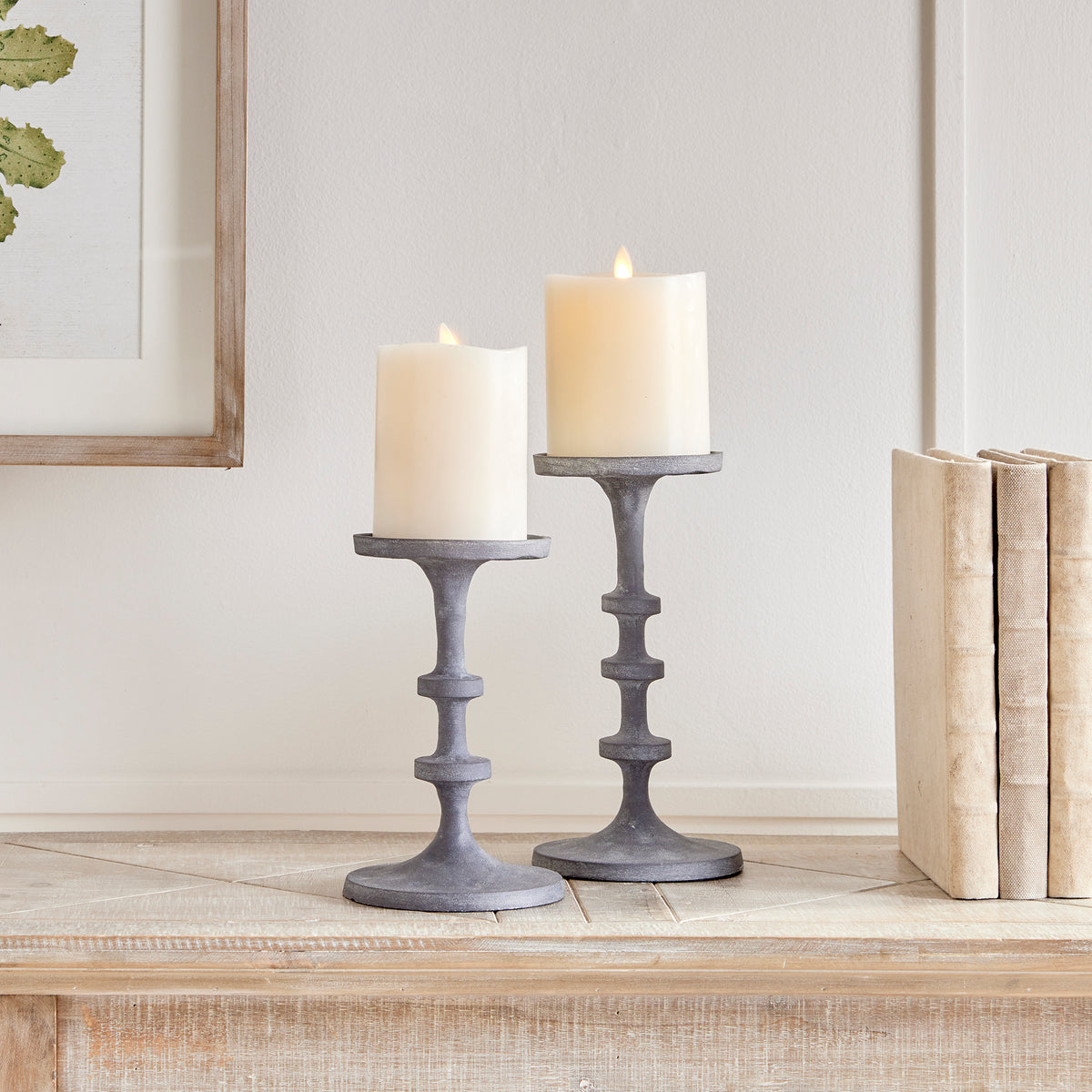 Design Shop Abacus Petite Candle Stands, Set Of 2