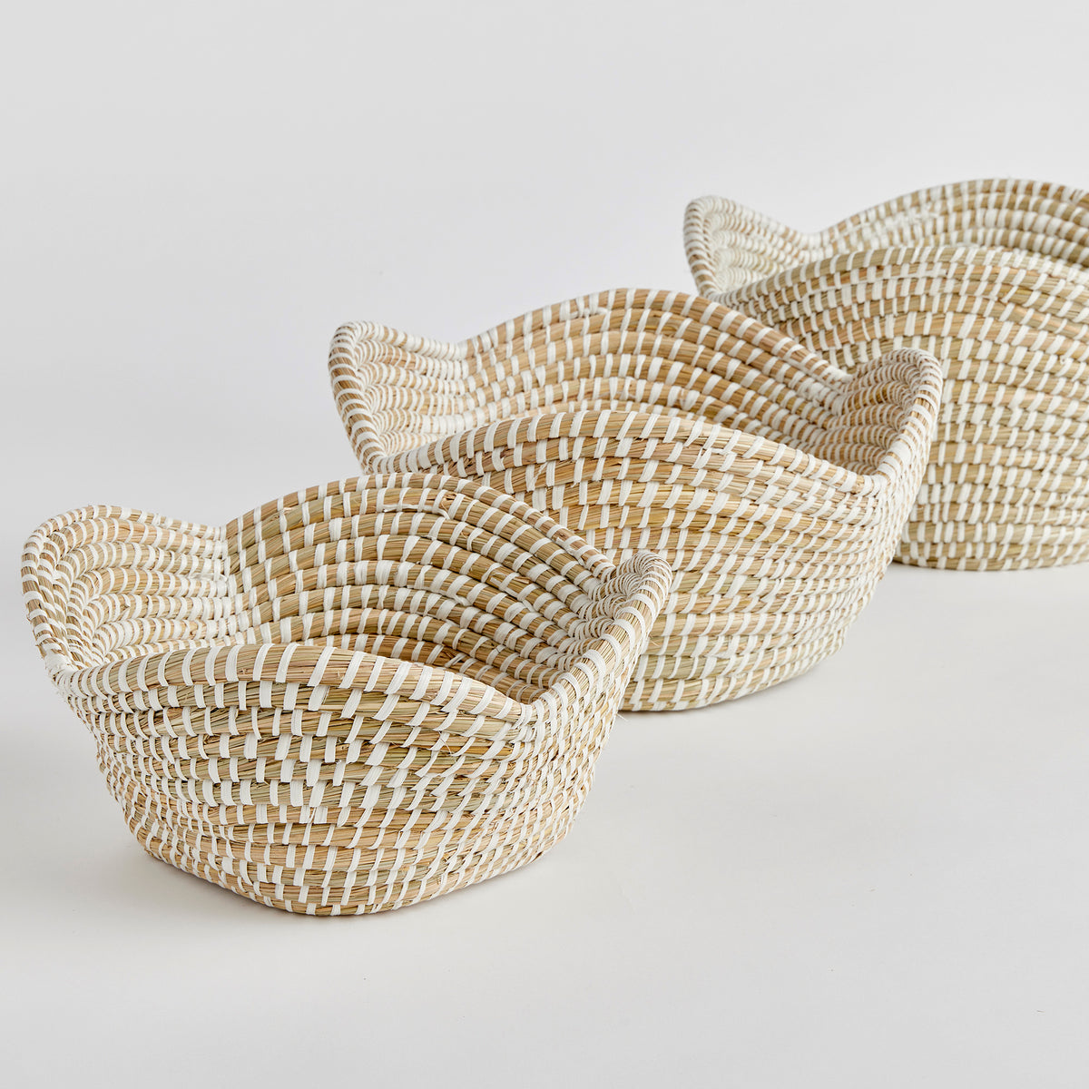 Design Shop Rivergrass Lotus Baskets, Set Of 3