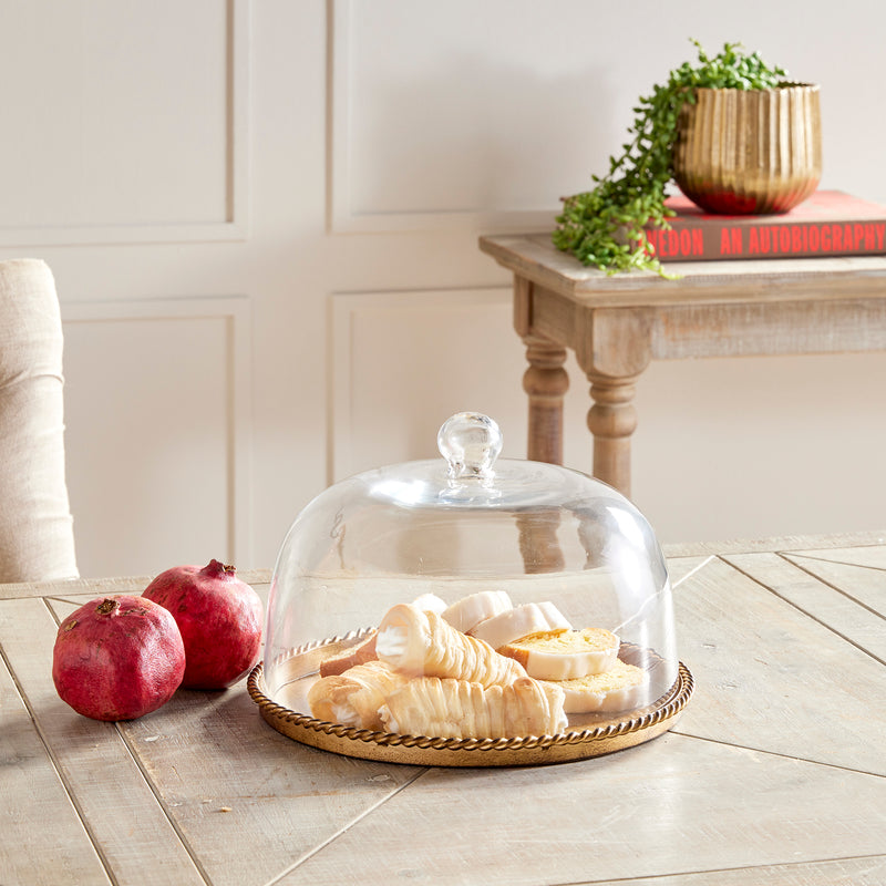 Design Shop Braiden Tray With Cloche Large
