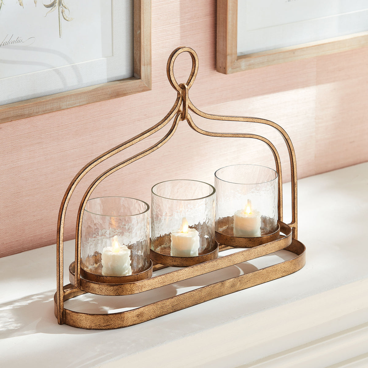 Design Shop Amara 3-Candle Hurricane