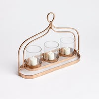 Design Shop Amara 3-Candle Hurricane