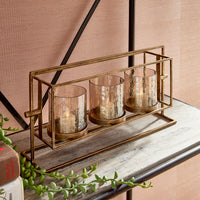 Design Shop Wesley 3-Candle Hurricane